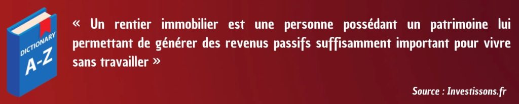 Rentier immobilier en bref 