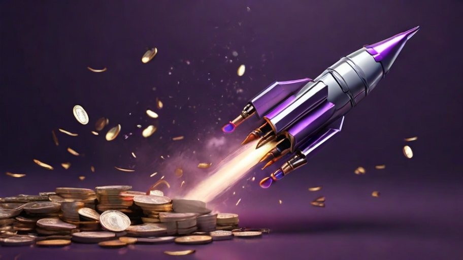 Bannière action à croissance