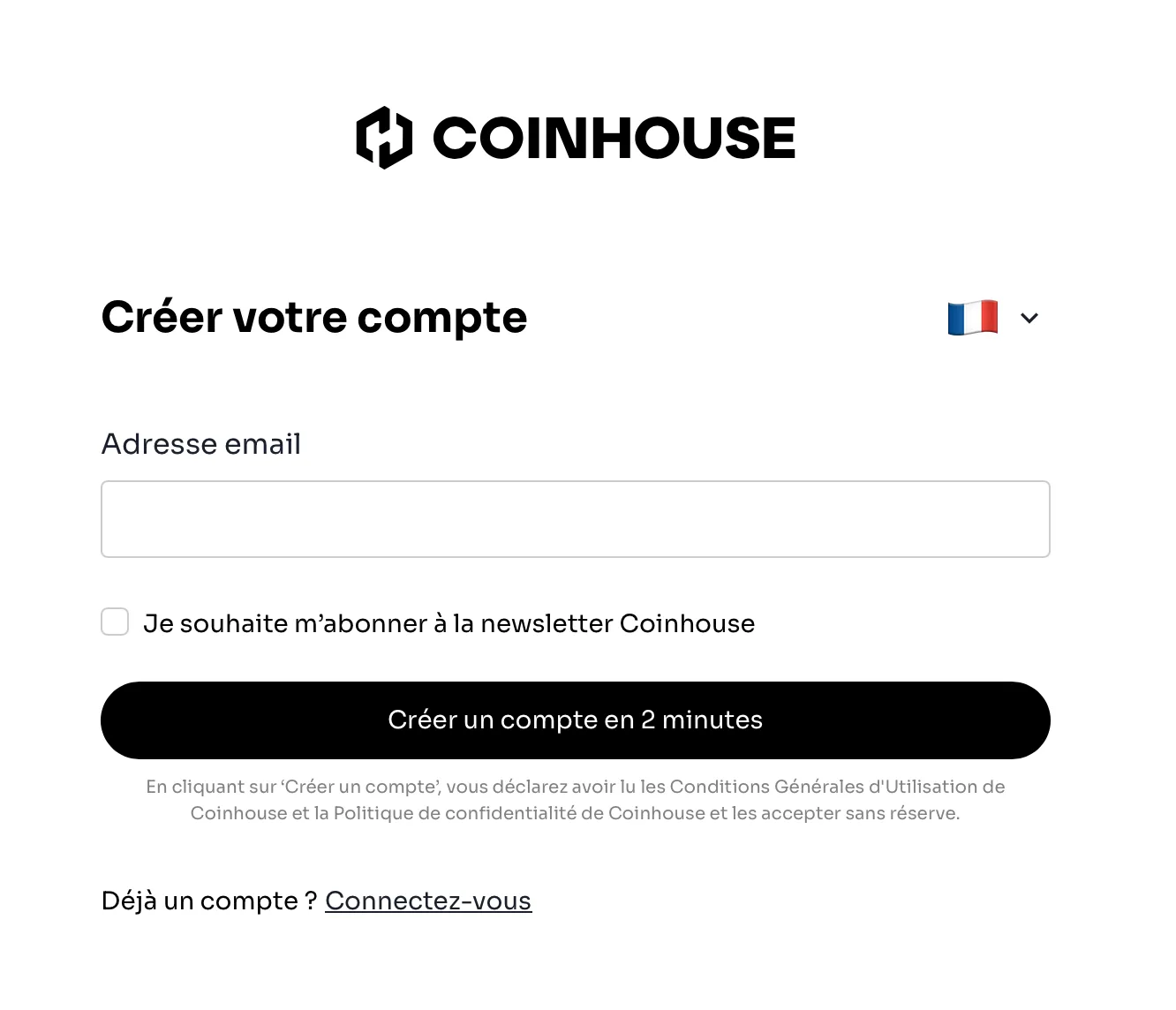 Coinhouse inscription