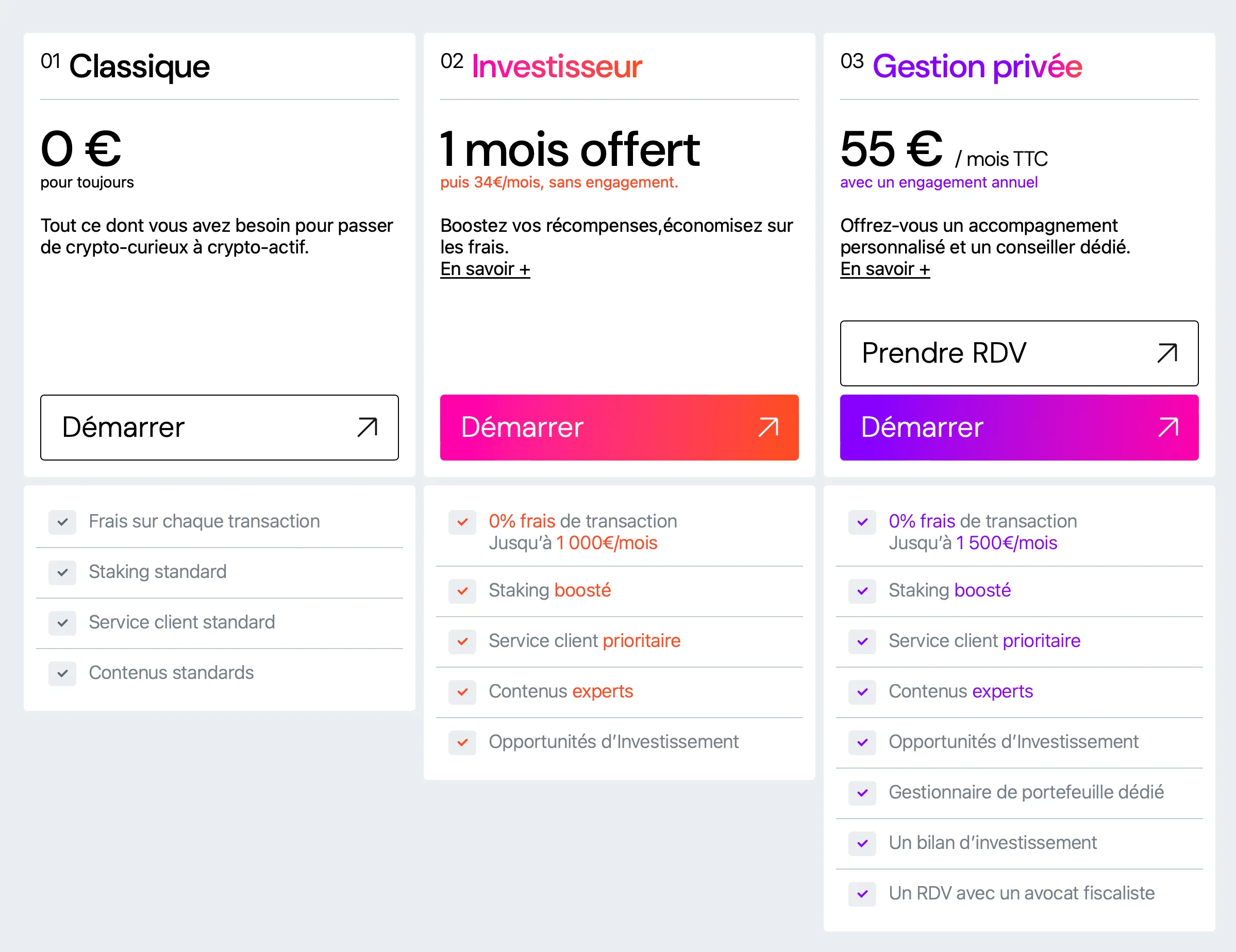 Coinhouse offre particulier